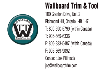 Contact Wallboard Trim & Tool